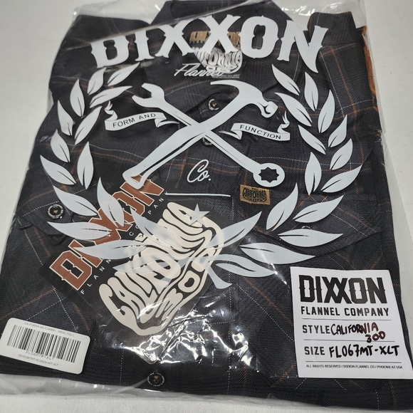 DIXXON FLANNEL x CALIFORNIA 300 Flannel Shirt Collab - Men's XL Tall ,  XLT - Picture 5 of 12